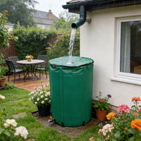 Keyubo 100L Baril de pluie pliable en PVC, collecteur d'eau de pluie, réservoir de stockage d'eau de pluie pour le stockage de l'eau de pluie