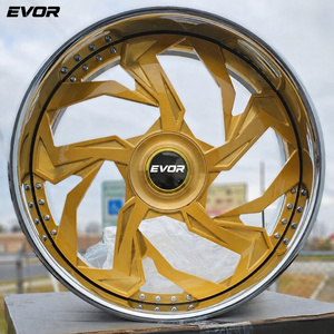 Rines EVOR Personalizados de 24, 26, 28 y 30 Pulgadas, Estilo <span class=keywords><strong>Trapstar</strong></span>, Borde Profundo, 6x139.7, 5x120.7, para Classic Caprice, GMC Yukon, Suburban, Ruedas Forjadas - Product Image 3