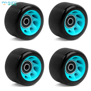 SeeMore 4 ruote 58*32/39mm 82A per <span class=keywords><strong>pattini</strong></span> <span class=keywords><strong>a</strong></span> <span class=keywords><strong>rotelle</strong></span> da interno/esterno, per Roller Derby e pattinaggio di velocità, ruote di ricambio - Product Image 6