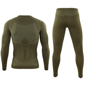 DF ESDY 1 Ensemble de sous-vêtements thermiques pour homme, sport et plein air, automne, anti-humidité, combinaison de ski, ensemble de yoga moulant, vêtements de cyclisme sans couture - Product Image 2