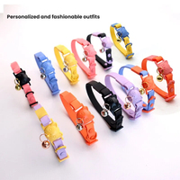 Collier de sécurité pour chat à dégagement rapide, boucle réglable, étanche en PVC, avec clochette, anti-odeur, 23-33 cm pour chats