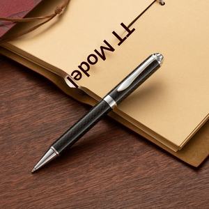 Stylo <span class=keywords><strong>Rotring</strong></span> en fibre de carbone intégrale, corps torsadé, couleurs bleu, argent, rouge, véritable fibre de carbone, stylo de signature exécutif pour affaires - Product Image 2