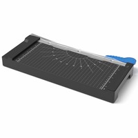 Cortadora de Papel Manual Premium A4 de 12 Pulgadas, Estilo Guillotina, Recortadora de Papel Compacta, Mesa de Corte de Plástico Delgada (Capacidad para 8 Hojas)