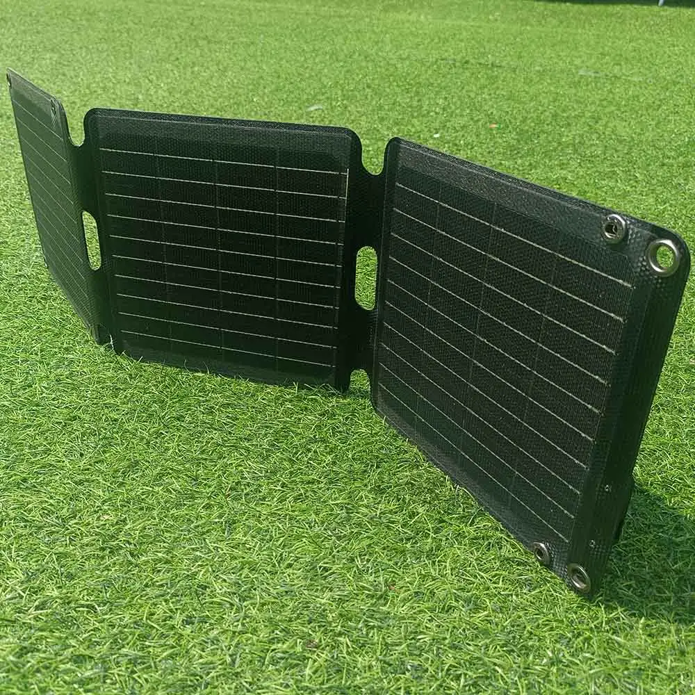 Fabrik preis China Import Sun power Sun Panel Solar Mini Mono kristallines kleines faltbares flexibles Solar panel 21W für den Außenbereich