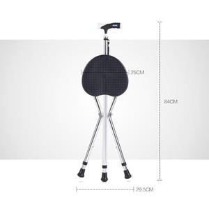 Offre Spéciale Portable <span class=keywords><strong>Canne</strong></span> De Marche avec <span class=keywords><strong>Siège</strong></span> Léger <span class=keywords><strong>Canne</strong></span> <span class=keywords><strong>Siège</strong></span> Béquilles Clip <span class=keywords><strong>pour</strong></span> Seniors Personnalisé En Aluminium Opp Sac Randonnée ABS 500g - Product Image 2