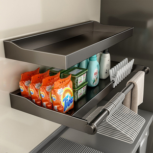 Organizzatore di <span class=keywords><strong>detersivi</strong></span> per bucato da bagno in metallo a parete facile da pulire - Product Image 1