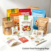 Sachet Doypack Personnalisé Imprimé Qualité Alimentaire Refermable avec Fermeture Éclair, Emballage Mat en Feuille pour Grains de Café avec Trou de Suspension