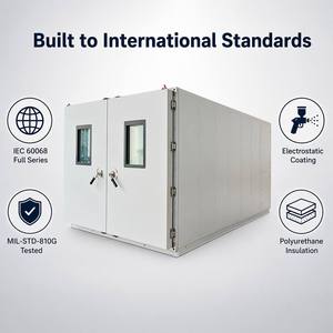Chambre de stabilisation walk-in haute précision 1% à économie d'énergie 5100L |   Réduction de poids de 30% |   Test des fenêtres d'observation à double porte - Product Image 3