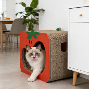 Tempat Tidur dan Papan Garukan Kucing 2-in-1 Mewah, Terlaris, Terbuat dari Kertas Ramah Lingkungan, Tahan Lama, untuk Penggunaan Dalam Ruangan - Product Image 6