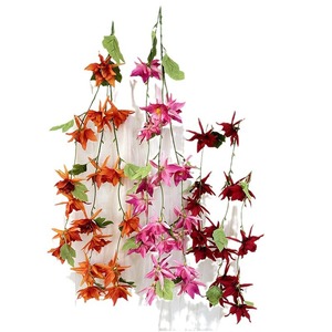 Fleurs artificielles Meiyu Craft, bouquet d'orchidées en soie, décoration de mariage, décoration intérieure, ornement multicolore 1326527568 - Product Image 5