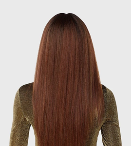 Peluca de encaje completa de alta calidad para <span class=keywords><strong>mujer</strong></span>, estilo europeo-americano, ondulada y rizada, voluminosa, con raya al medio, de longitud media. - Product Image 2