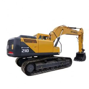รถขุดตีนตะขาบฮุนได 210 รับประกัน 1 ปี พร้อม PLC และชิ้นส่วนแกนหลักสำหรับงานวิศวกรรมก่อสร้าง - Product Image 1