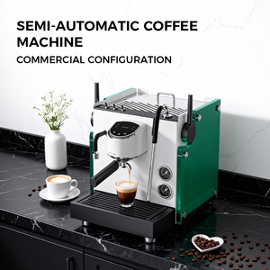 เครื่องชงกาแฟเอสเพรสโซแบบกึ่งอัตโนมัติ รุ่นมืออาชีพ 2850 วัตต์ ความจุ 2 ลิตร พร้อมเครื่องทำฟองนม และตั้งค่าได้ตามโปรแกรม - Product Image 5