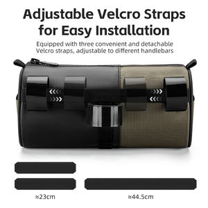Sac suspendu pour guidon avant de vélo de route de vélo durable <span class=keywords><strong>rouleau</strong></span> de cylindre pliant étanche pour l'équitation - Product Image 3