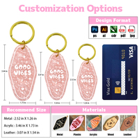 Porte-clés Personnalisés Type Hôtel/Motel, Affirmation Positive, Optimisme, Cadeau La Gentillesse Est Magique, Les Belles Choses, Adoptez Votre Magie, Amour de Soi