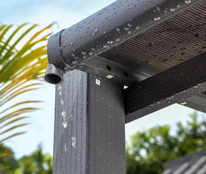 Pérgola de Aluminio Personalizada para Jardín, Cubierta de Pérgola con Techo de Láminas, Pérgola Motorizada de Aluminio Impermeable para Exteriores - Product Image 4