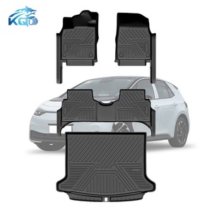 Alfombrillas de Coche Impermeables de TPE con Diseño 5D KQD y Alfombrilla para Maletero Trasero para Volkswagen ID3 - Product Image 1
