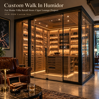 Humidor sur mesure, Chambre à cigares, Humidor pour cigares pour la maison, la villa, le magasin de détail, le projet de salon à cigares