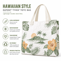 Sac fourre-tout en papier Tyvek DuPont imperméable, grand format, personnalisé avec logo, de luxe, portable, pour voyage et plage, vente en gros