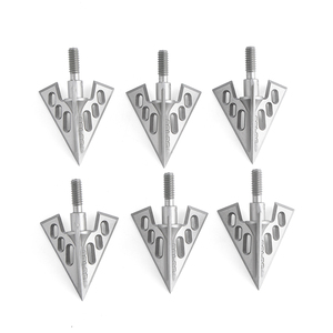 3Z Archery 12PCS Métal Tir à l'arc Broadheads 150 Grain Tête de flèche Traditionnelle Chasse en