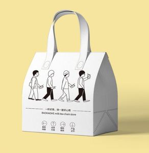 Sac isotherme jetable grand format en non-tissé avec feuille d'aluminium, écologique, pour boissons, café, repas, pique-nique, courses - Product Image 2