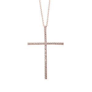 Ougepheli Chất Lượng Cao Christian Tôn Giáo Đồ Trang Sức Mạ Vàng Chuỗi <span class=keywords><strong>Micro</strong></span> <span class=keywords><strong>Pave</strong></span> Chữ Thập Mặt Dây Chuyền Vòng Cổ - Product Image 2