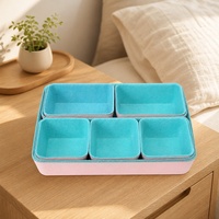 Ensemble de 8 boîtes de rangement en feutre multifonctionnelles avec tiroirs amovibles pour chambre, chambre d'enfant et maison