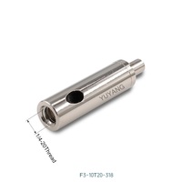 Nickelage suspendu 1/4-20 pince de câble de sortie latérale filetée pour lumières linéaires
