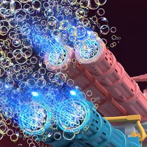 Machine à bulles électrique en plastique à succès sur TikTok, pistolet à bulles automatique pour enfants de 5 ans et plus, jouet de Noël - Product Image 5