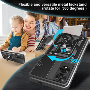 Trượt ống kính máy ảnh bảo vệ điện thoại di động Trường hợp đối với TCL 50 40 30 xe 505 306 50 40 XL 30 SE 40 nxtpaper TPU Vòng chân đế Bìa - Product Image 6