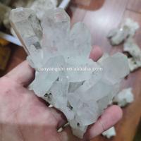 Gros Naturel Grand Reiki Rock Angel Phantom Clair Quartz Cluster, Brut Unique Améthyste Aura Crystal Cluster