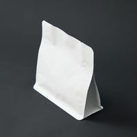 Sachet d'emballage alimentaire en plastique à fond plat, personnalisable avec logo, pour biscuits