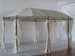 2023 nuovo Design rotondo <span class=keywords><strong>Patio</strong></span> esterno giardino baldacchino per feste Gazebo - Product Image 2