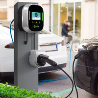 Zencar 32A Wallbox J1772 EV Estación de carga 7KW Cargador de pared Tipo 1 Cargador doméstico montado en la pared Cable de 5m con aplicación WiFi