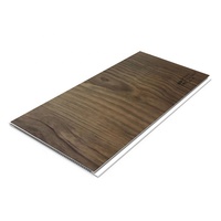 Panneau mural en PVC à grain de bois stratifié, carrelage de plafond en PVC pour faux plafond suspendu