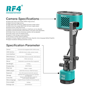 Caméra thermique à double spectre RF-C39L 4K, sans ordinateur, capture des images visibles et infrarouges RF-C39L RF C39L double spectre - Product Image 4
