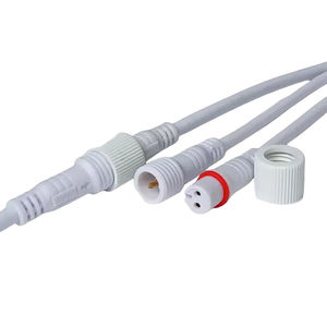 户外照明发光二极管护栏洗墙灯220伏快速公母2 * 0.75毫米防水连接电源线束电缆 - Product Image 5