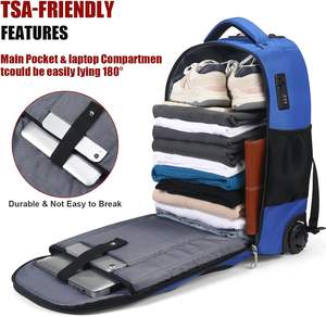 Mochila con Ruedas Unisex de Gran Capacidad y Resistente al Agua para la Escuela, con Ruedas Silenciosas, Muestra Gratuita - Product Image 3