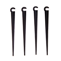 Soporte de Riego por Goteo con Varilla Fija de Plástico para Tubo Capilar 4/7, Accesorios para Cabezal de Goteo, Microaspersor Giratorio