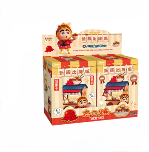 Lot de 18 boîtes en gros – Figurines de la série Anime Lianyu X Crayon Shin-chan : Le chariot de nourriture de Shin-chan – Collection de boîtes mystères pour jouets et cadeaux - Product Image 3