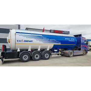 Semi-remorque de transport de GPL modèle 2026, capacité 57m³, 27 tonnes, certifiée ASME AD2000, camion-citerne de livraison de gaz de pétrole liquéfié - Product Image 1