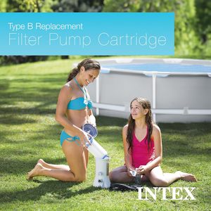 Cartouche filtrante pour piscine <span class=keywords><strong>INTEX</strong></span> <span class=keywords><strong>Type</strong></span> <span class=keywords><strong>B</strong></span>, modèle 59905E, pour piscines hors sol, lot de 6, fabriqué en Chine - Product Image 5