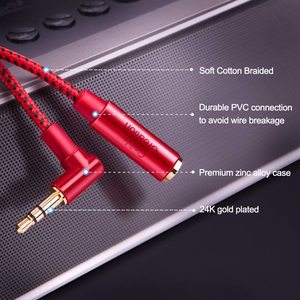 Câble d'extension audio en cuivre nu avec connecteur <span class=keywords><strong>jack</strong></span> stéréo <span class=keywords><strong>3</strong></span>,<span class=keywords><strong>5</strong></span> mm Cablecreation - Product Image 3