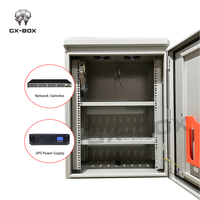 Boîtier de distribution extérieur pour télécommunications, montage sur poteau, pour batteries, étanche, pour applications CCTV