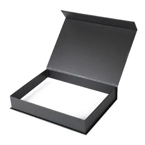 Caja magnética de lujo en forma de libro, laminación mate, con solapa de papel rígido, cierre magnético personalizado, regalo