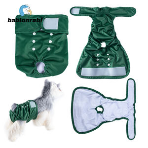 Bablonrabi XS-L doux respirant coton chien couche pantalon de haute qualité écologique lavable <span class=keywords><strong>culotte</strong></span> <span class=keywords><strong>pour</strong></span> femme chien incontinence - Product Image 1