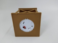 Lanterne LED compacte marron en plastique, sans flamme, à lumière vacillante, mini lanterne mignonne pour la maison, les mariages, le Ramadan, la décoration de Noël