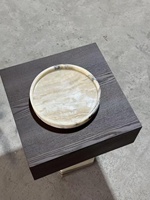 Table d'appoint en marbre naturel de style européen moderne, table basse en marbre avec tiroir, meubles de salon, tables de chevet