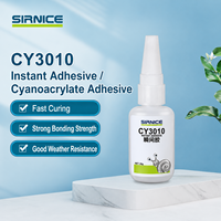 Colle instantanée cyanoacrylate transparente à séchage rapide pour métal, plastique, caoutchouc, bois CY3010