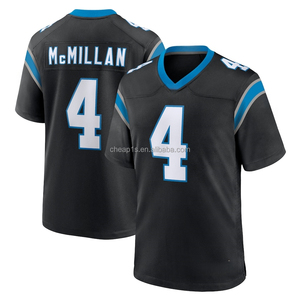 Maglia da Football Americano Carolina Panthers Cucita Blu all'Ingrosso # 9 <span class=keywords><strong>Giovani</strong></span> # 4 Tetairoa McMillan # 8 Maglie da calcio Jaycee Horn - Product Image 3